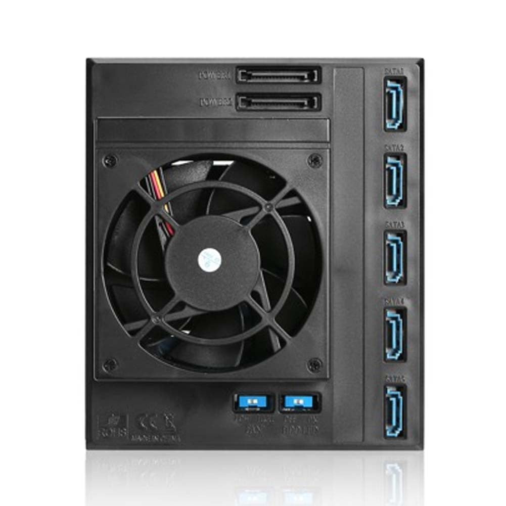 iStarUSA BPN-DE350HD-SILVER Trayless 3X 5.25 to 5X 3.5 12Gb/s HDD Hot-swap Rack