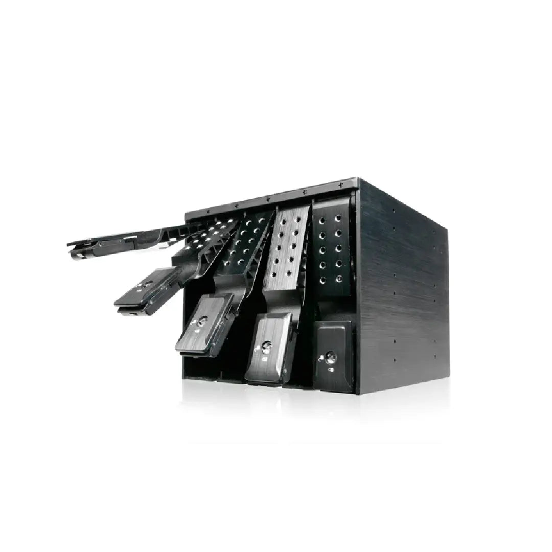 Istar BPN-DE350SS-BLACK 3x5.25 to 5x3.5 Trayless Black