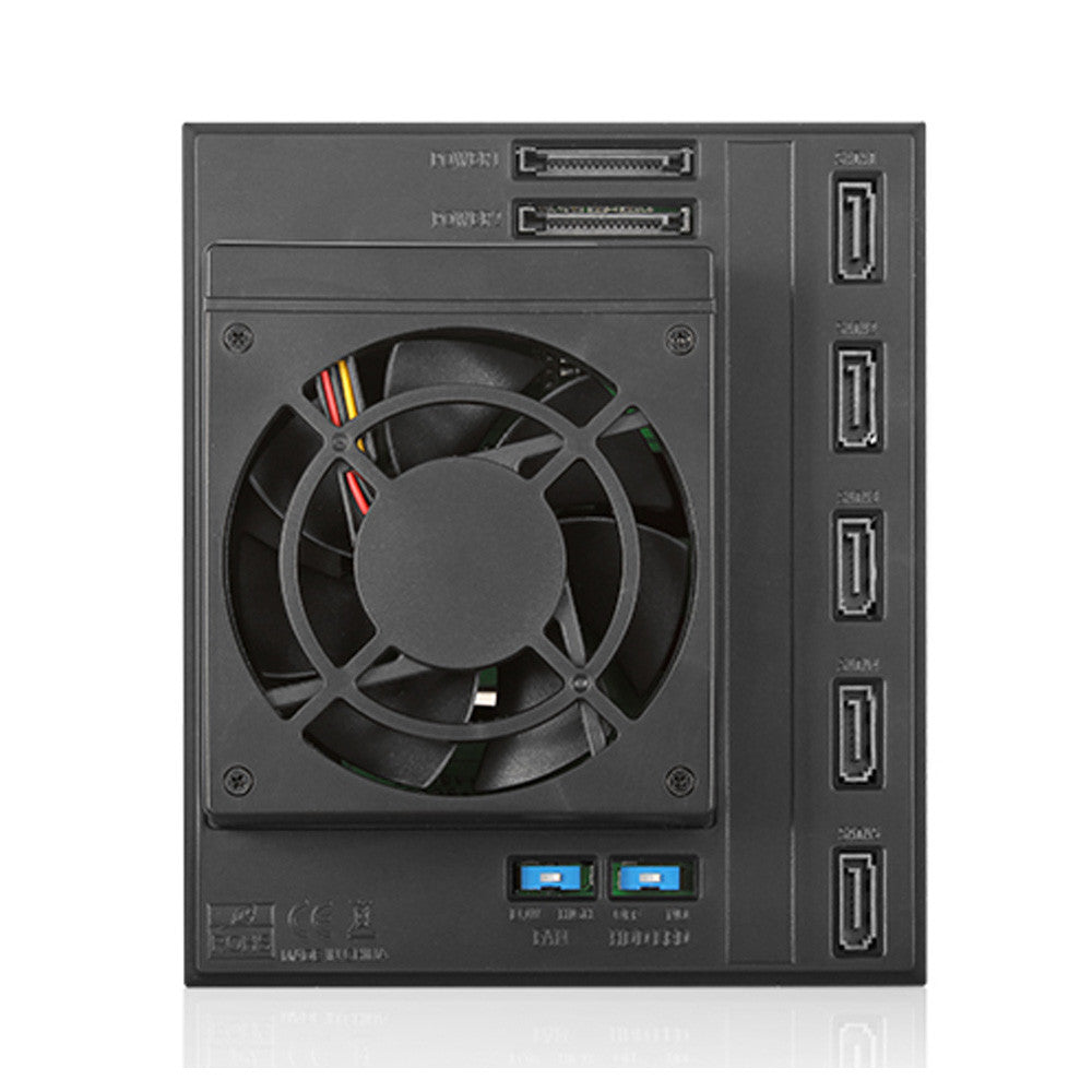 iStarUSA BPN-DE350SS-RED 3x5.25 to 4x3.5 SAS Trayless Hot-Swap Cage