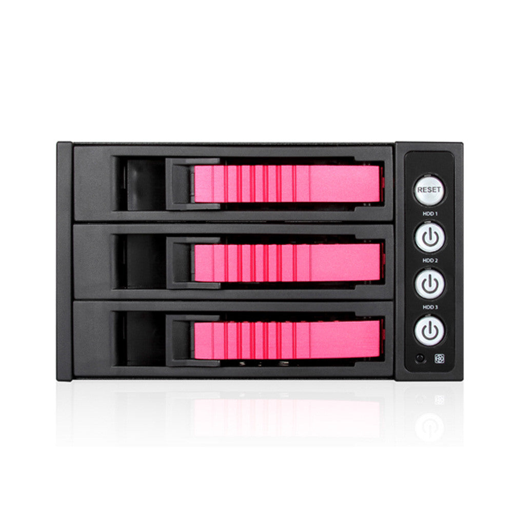 iStarUSA BPU-230SATA-RED 2x5.25-3x3.5 SATA Trayless Hot-Swap Cage