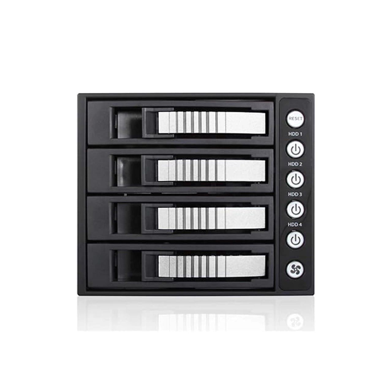 iStarUSA 3x5.25 to 4x3.5 12G Rack Silver - BPU-340HD-SILVER