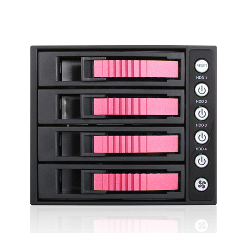 iStarUSA BPU-340SATA-RED 3x5.25 to 4x3.5SATA HDD Hot-swap Rack