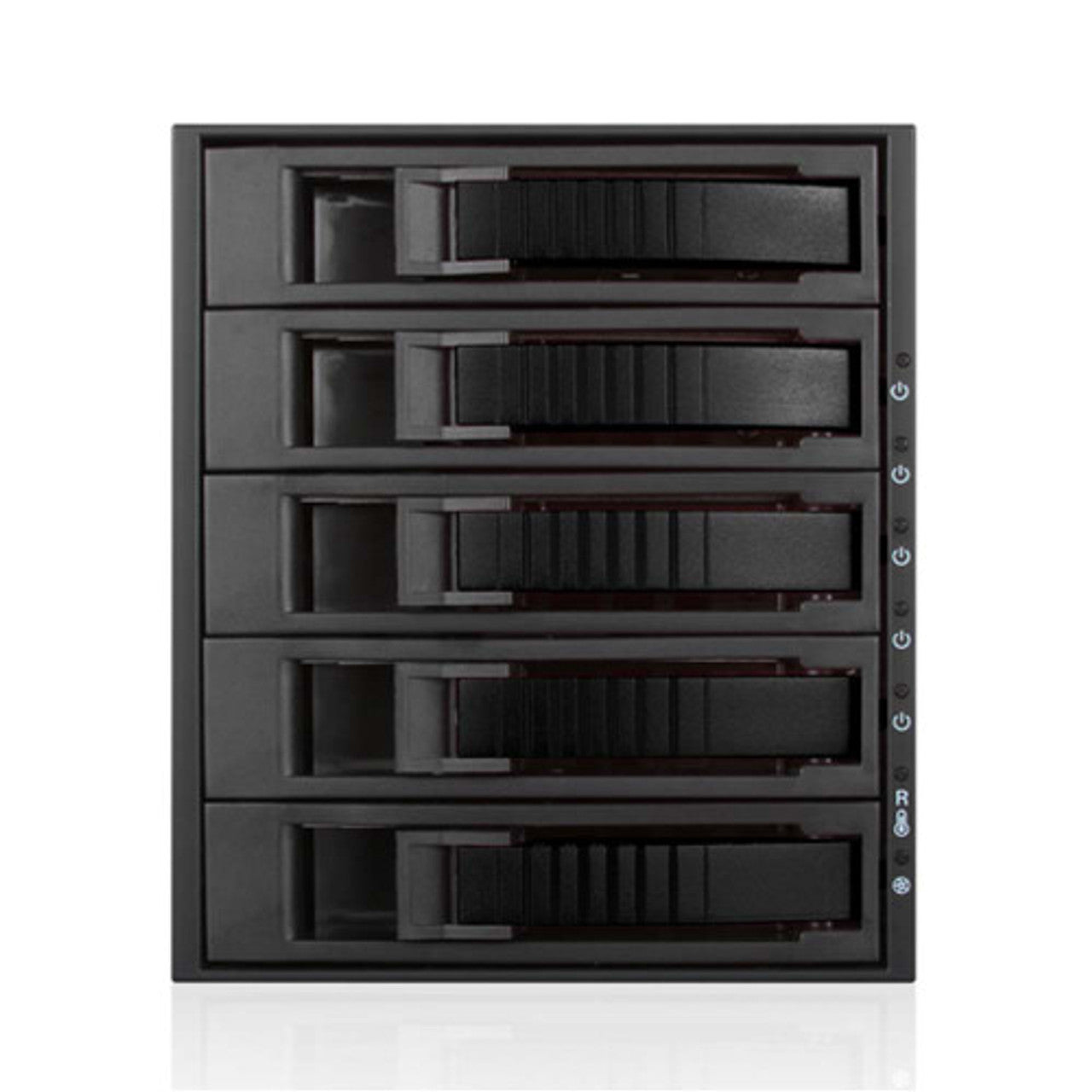 iStarUSA BPU-350HD-BLACK 3x5.25 to 5x3.5 12G Rack Black