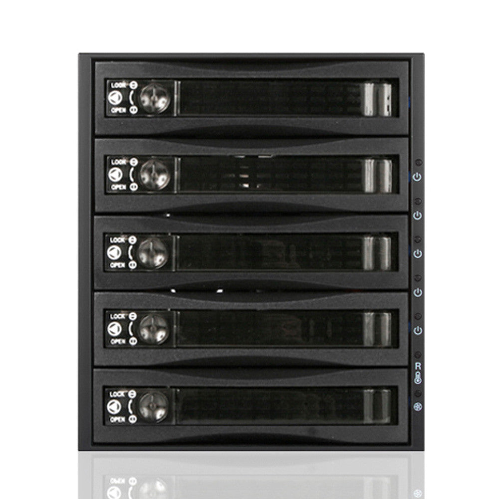 iStarUSA BPU-350SATA-BPL 3x5.25-inch to 5x3.5inch Hot-Swap Cage