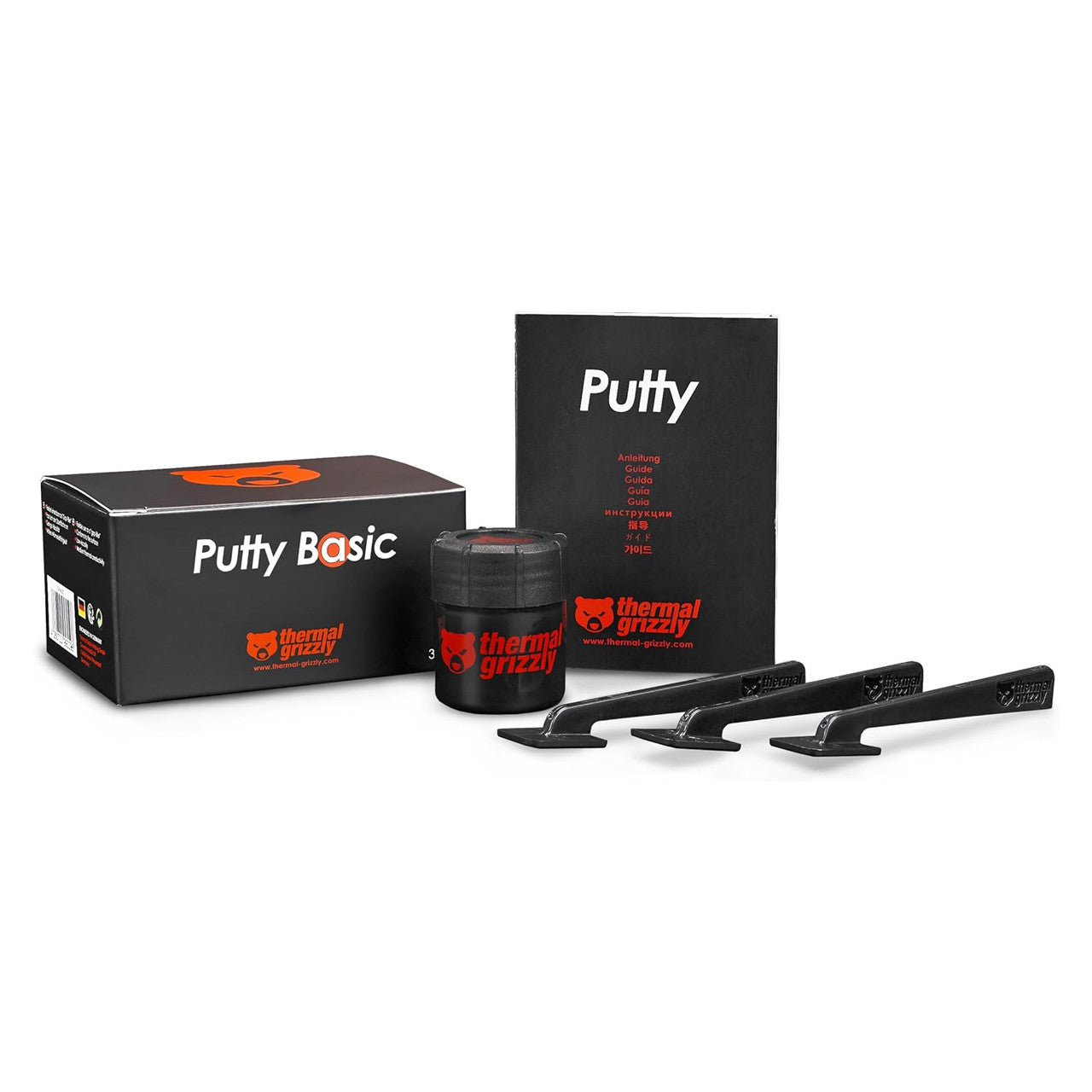 Thermal Grizzly TG Putty Basic, Electrically Non-Conductive Thermal putty GPU Modding, Thermal Pad Replacement 30g TG-P-B-030