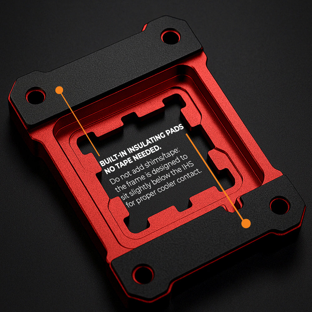 AAAwave AM5 CPU Contact Frame, CPU Guard for Ryzen 7000/8000G/9000 - Red