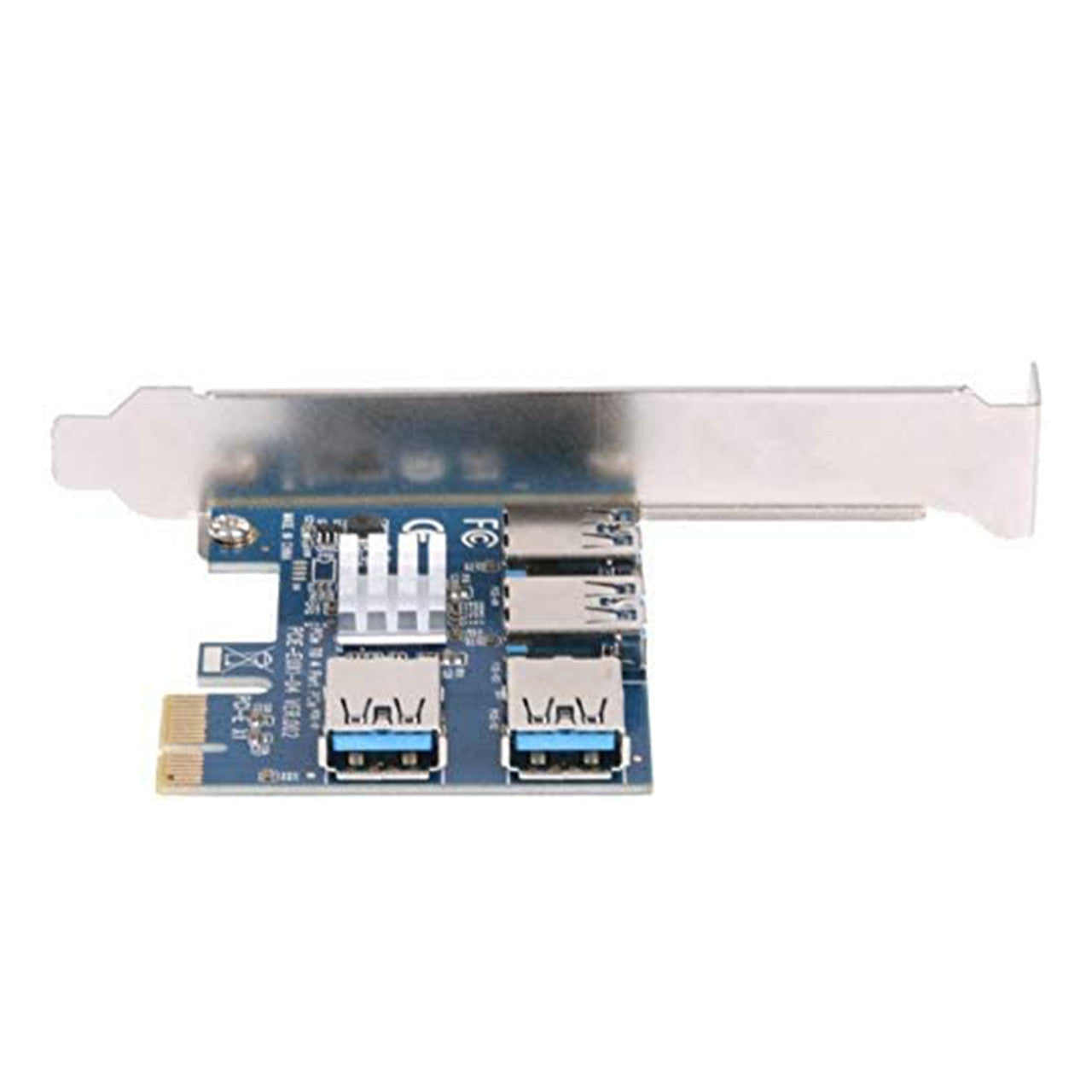 AAAwave PCI Express 1X to 16X Riser Card 1 to 4 USB3.0 Multiplier Hub Adapter