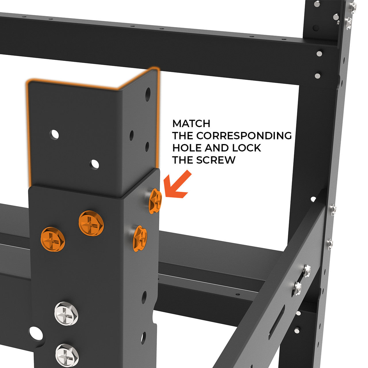 AAAwave The Sluice V.2 12 GPU Mining Rig Frame X2 and 4 pcs of stacking brackets (Black)