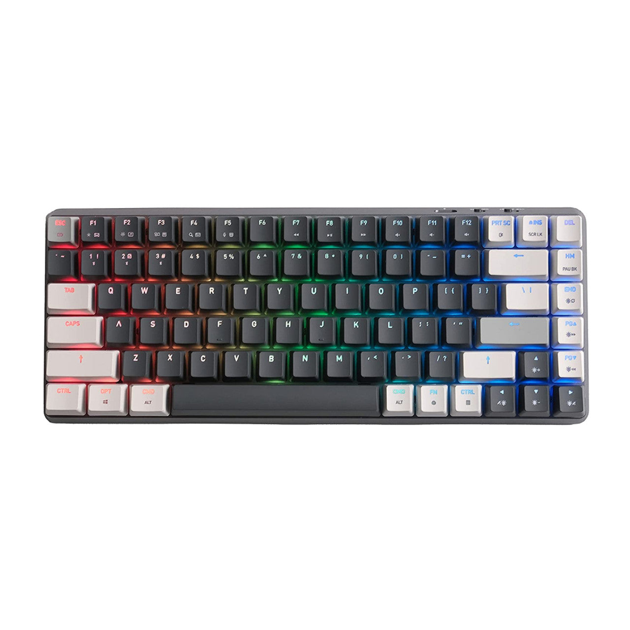Azio Cascade Wireless Backlit Mechanical Keyboard, G-Pro Brown Switch, Space Gray Base, Gray KC - Galaxy Dark CRG2G201