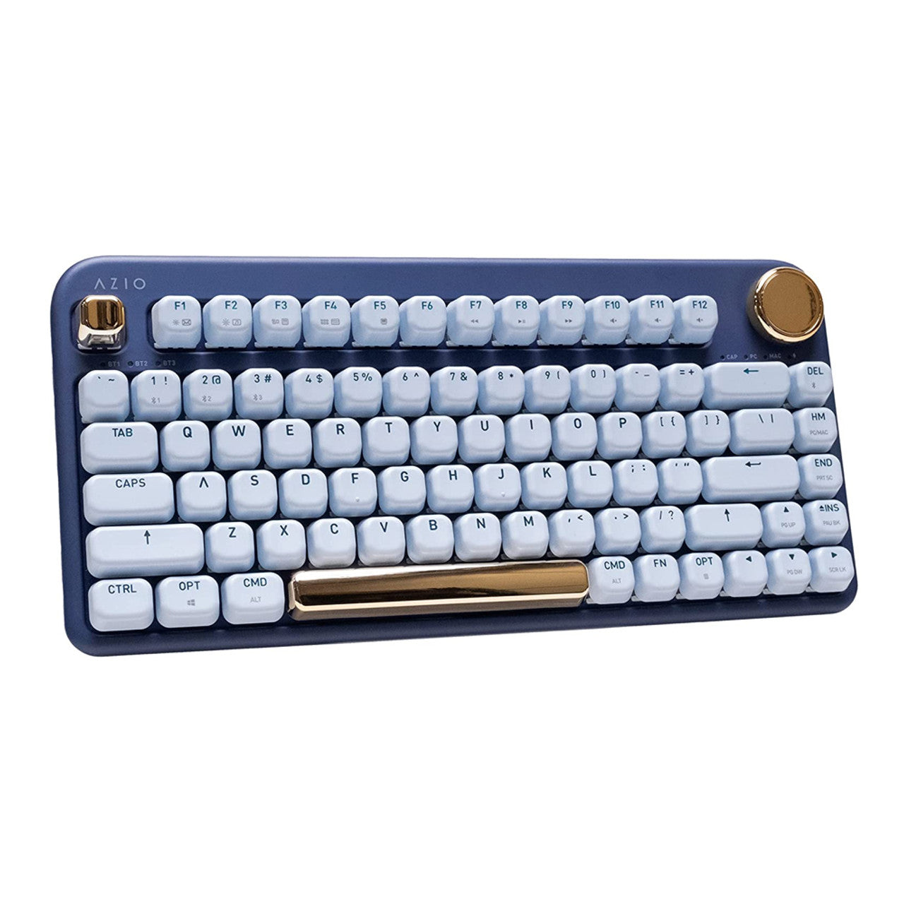 AZIO IK105 IZO Wireless Mechanical Keyboard with Blue Switches in Blue Iris