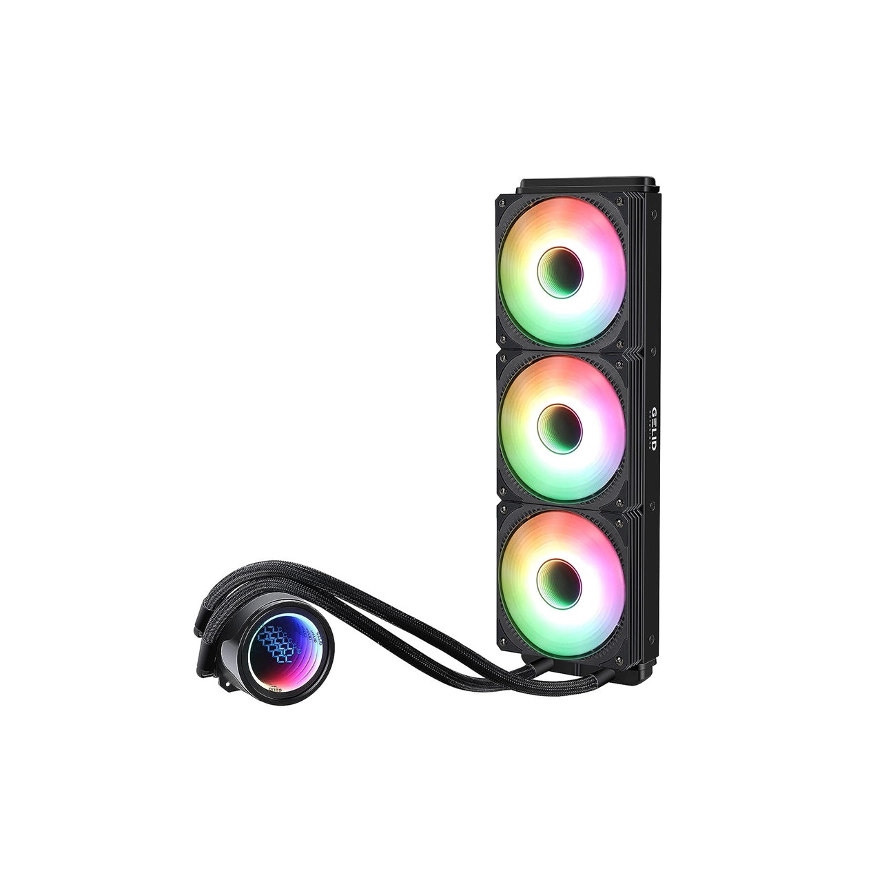 Gelid Solutions 360mm Liquid CPU Cooler | 3x 120mm RGB Fans | 750-1800 RPM | AM5 & LGA1700 | CC-AIO-360-A