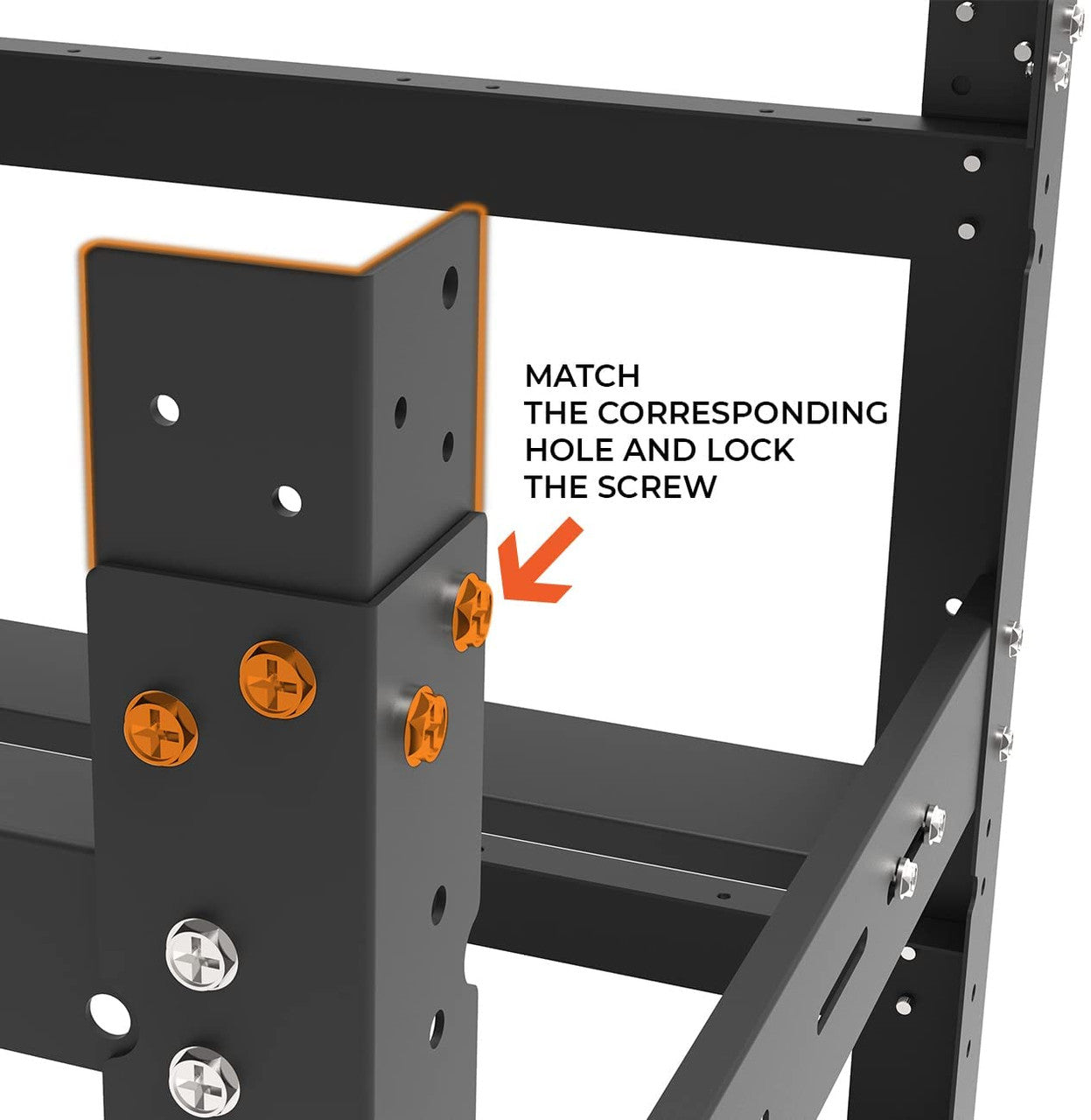 AAAwave The Sluice V.2 Up to 12 GPU Stackable Mining Rig Frame and 4 pcs of stacking brackets (Black)