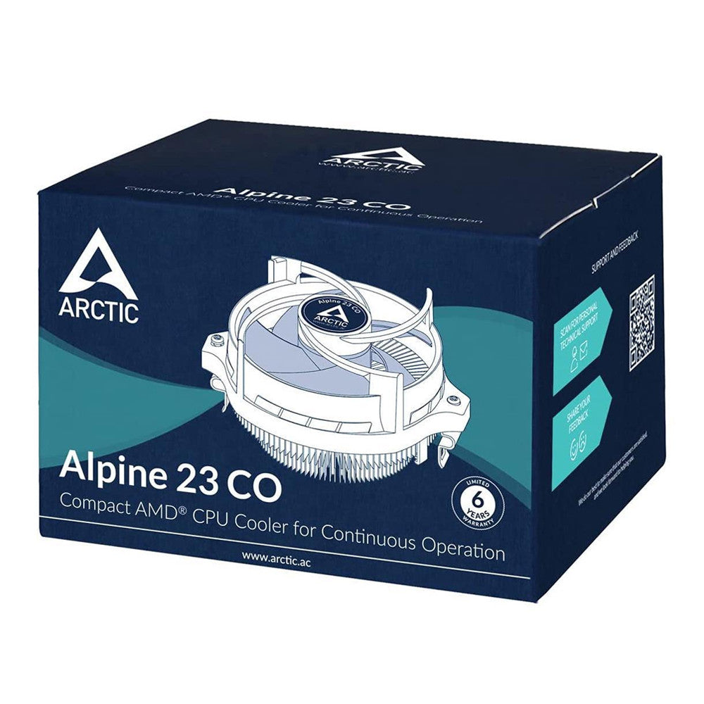 Arctic ACALP00036A Alpine 23 CO Compact AMD CPU Cooler for continuous operation