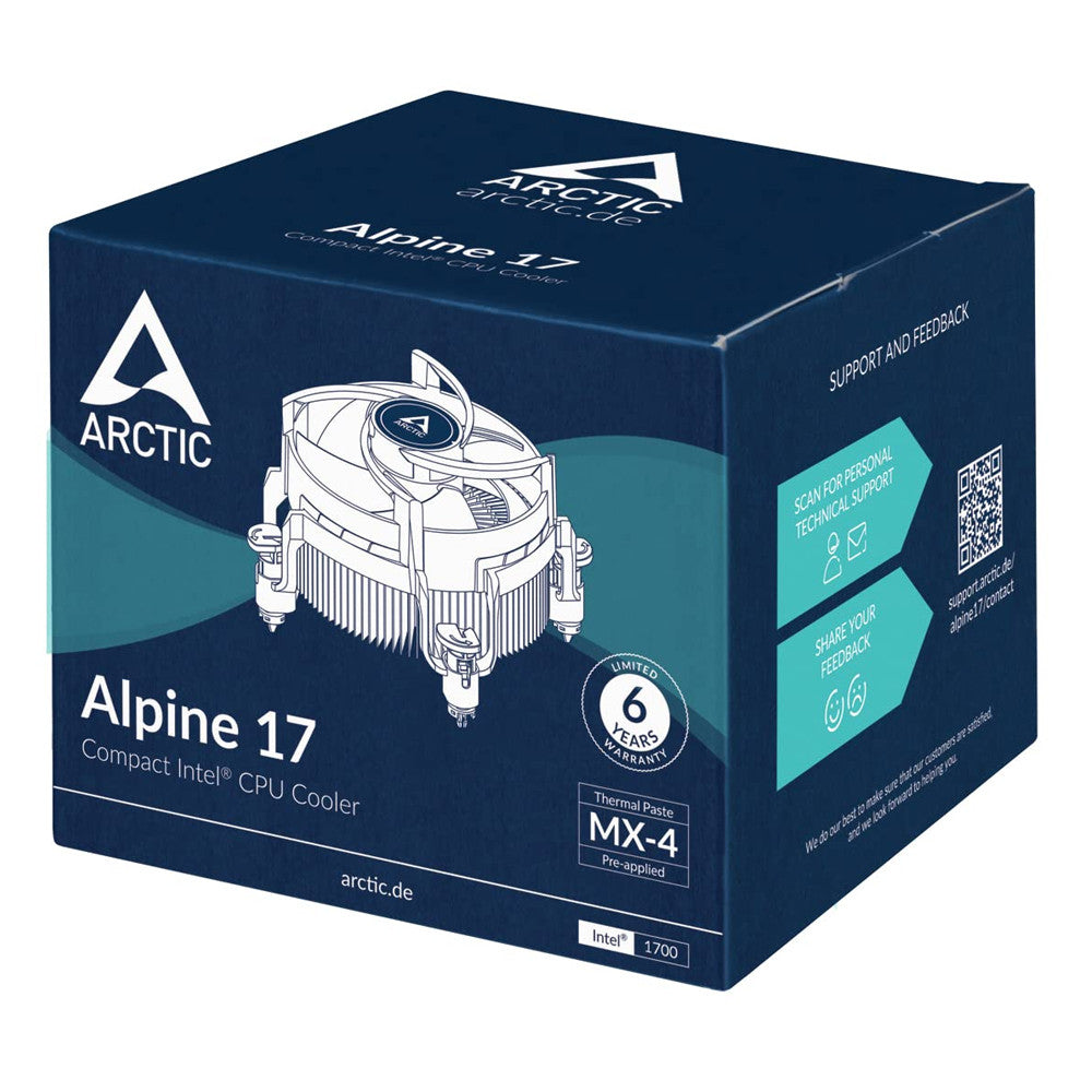Arctic ACALP00040A Alpine 17 Compact Intel CPU Cooler