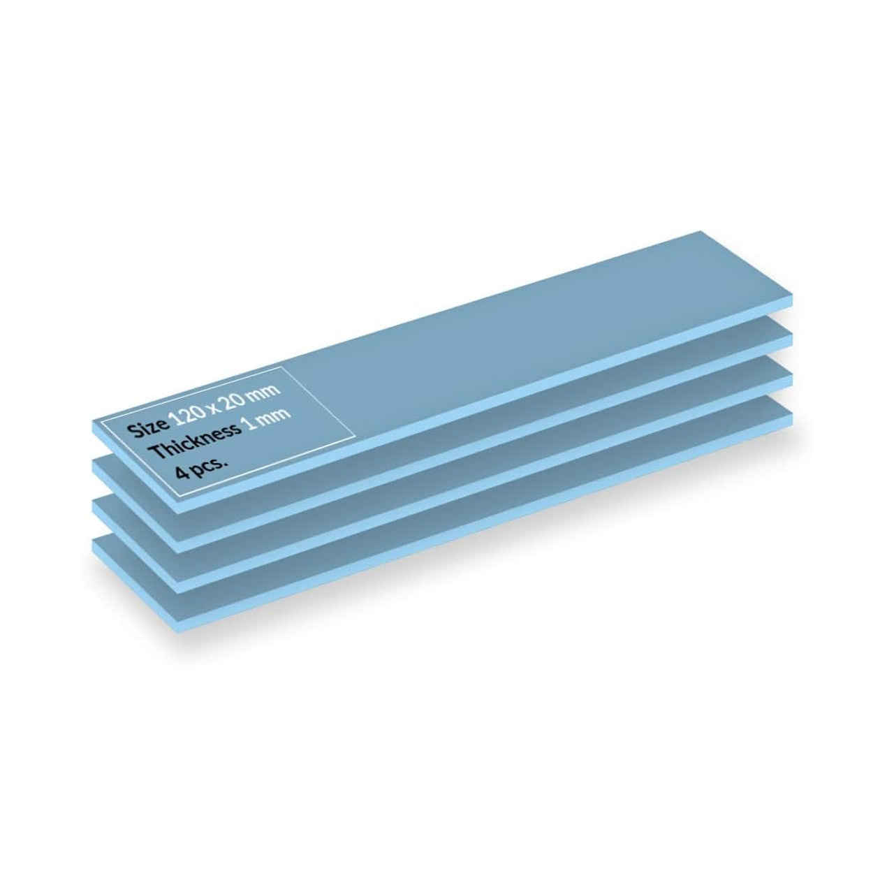 ARCTIC TP-3: Premium Performance Thermal Pad, 120 x 20 x 1.0 mm - 4 Pieces (ACTPD00056A)