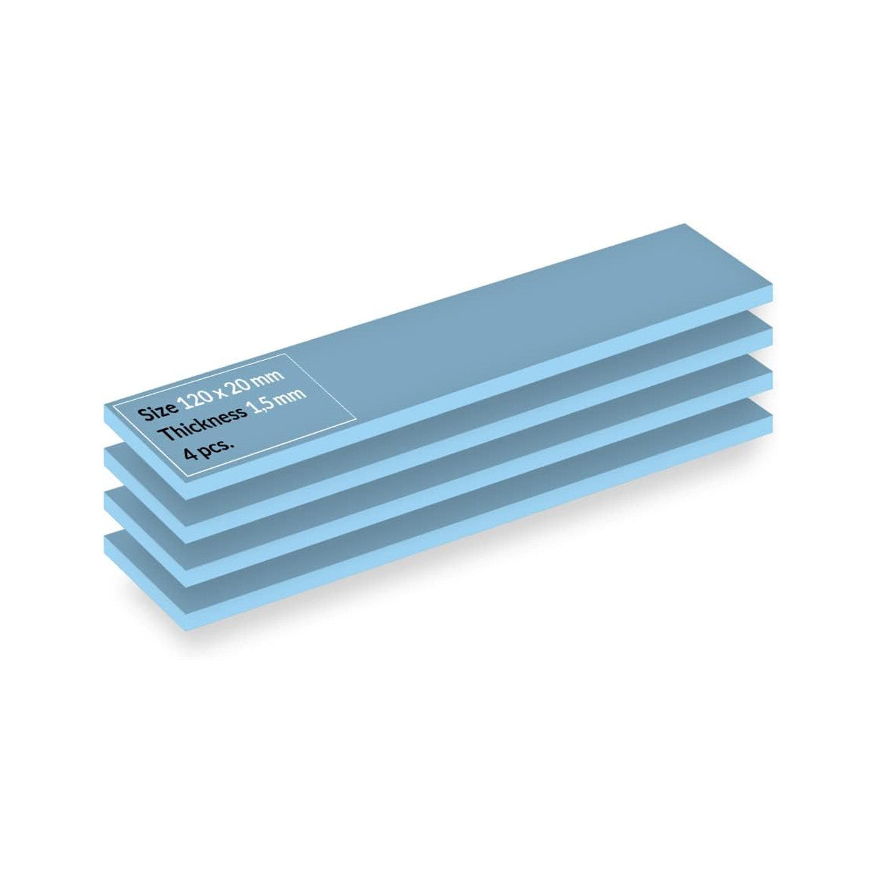 ARCTIC TP-3: Premium Performance Thermal Pad, 120 x 20 x 1.5 mm - 4 Pieces (ACTPD00057A)