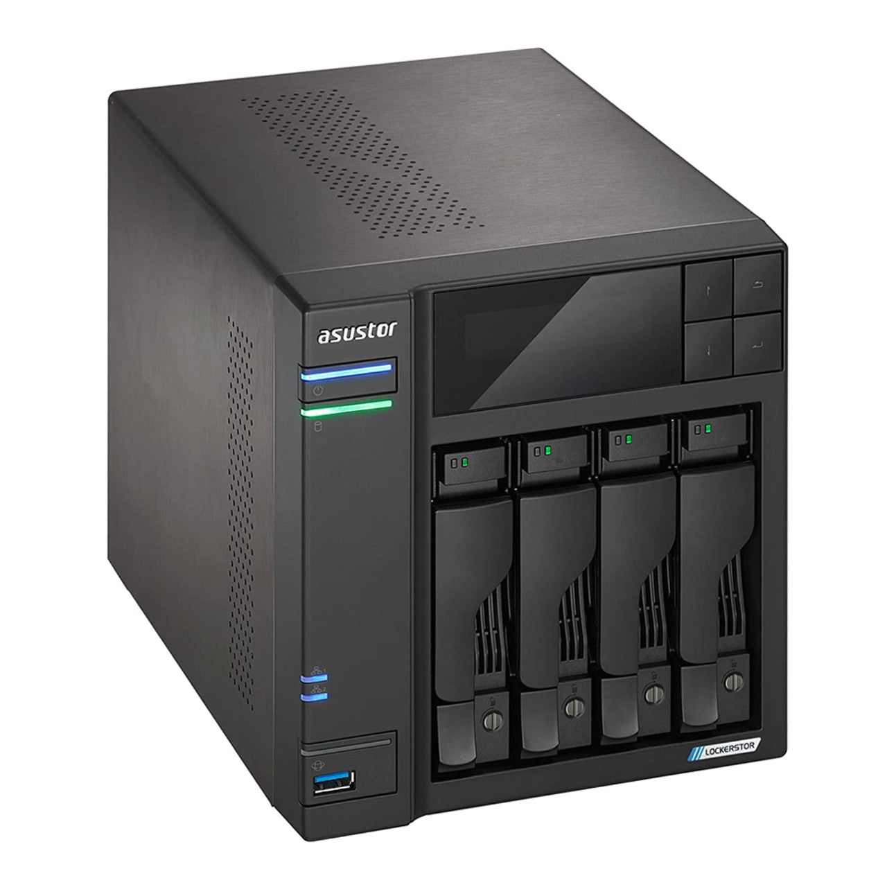 Asustor LOCKERSTOR 4 Gen 2, Medium Business 4-Bays NAS, Intel Quad-Core 2.0GHz CPU, 2.5GbE Port, 4GB DDR4 RAM, Network Attached Storage (Diskless) AS6704T