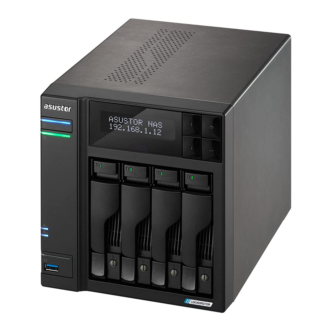 Asustor LOCKERSTOR 4 Gen 2, Medium Business 4-Bays NAS, Intel Quad-Core 2.0GHz CPU, 2.5GbE Port, 4GB DDR4 RAM, Network Attached Storage (Diskless) AS6704T
