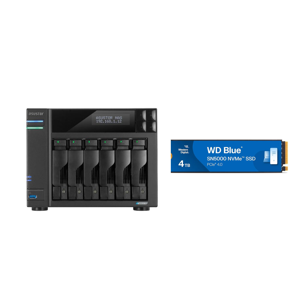 Asustor LOCKERSTOR 6 Gen 2 AS6706T - 6-Bay High-Performance NAS