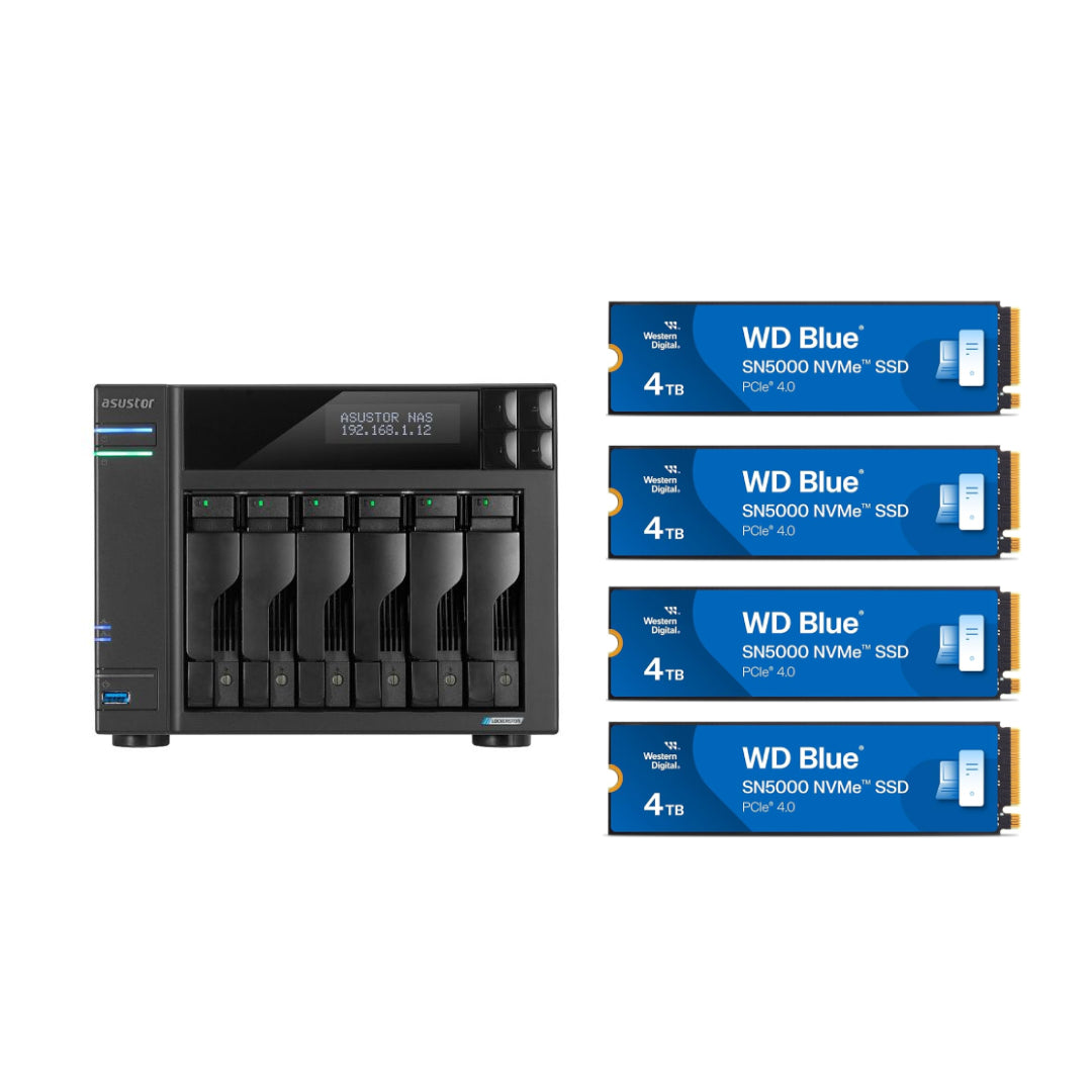 Asustor LOCKERSTOR 6 Gen 2 AS6706T - 6-Bay High-Performance NAS