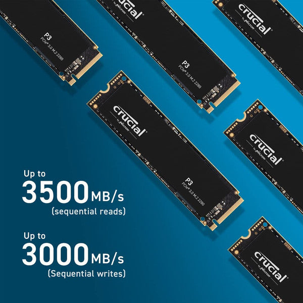 Crucial CT1000P3SSD8 P3 1TB PCIe 3.0 3D NAND NVMe M.2 SSD, up to 3500MB/s Internal Solid State Drive