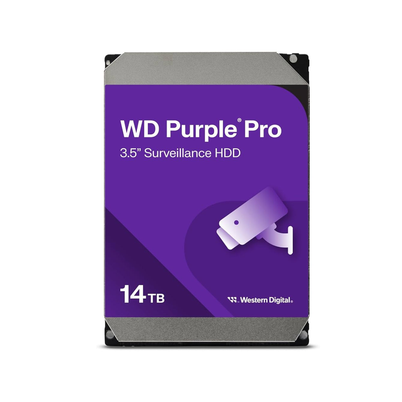 WD Purple Pro Surveillance 14TB Internal Hard Drive HDD 14TB - 7200 RPM, SATA 6 Gb/s, 512 MB Cache, 3.5 inch WD141PURP