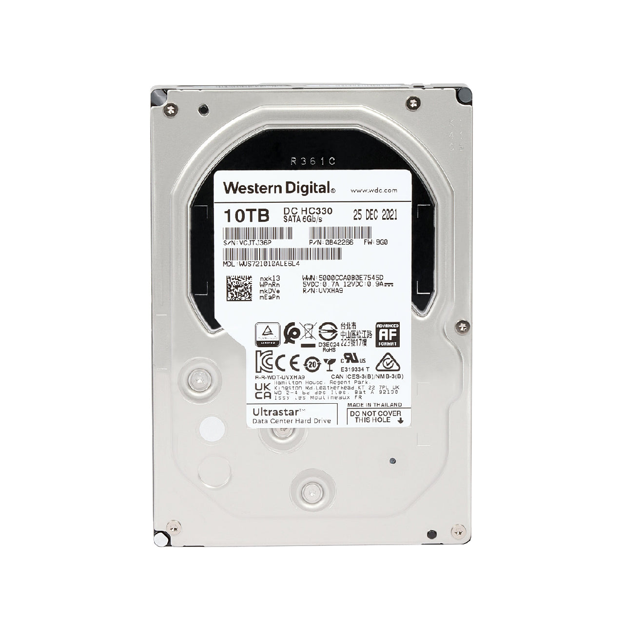 WD Ultrastar DC HC330 10 TB Enterprise Hard Drive - WUS721010ALE6L4