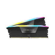 Corsair VENGEANCE RGB 32GB Kit (2x16GB) DDR5 6000 CL36  UDIMM Desktop Memory Black  - CMH32GX5M2E6000C36