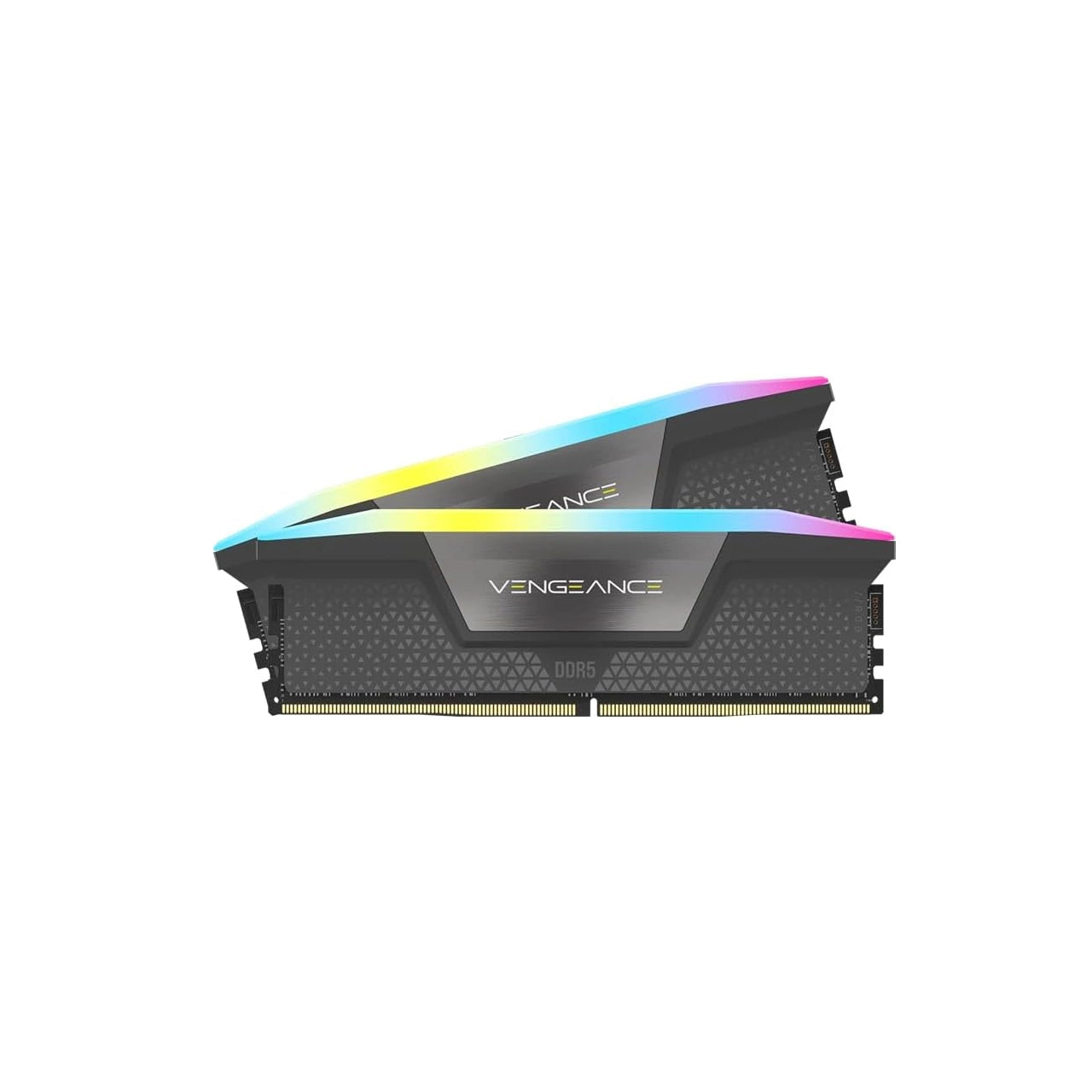 Corsair Vengeance RGB DDR5 64GB (2x32GB) 6000MHz CL40 RAM AMD Expo & Intel XMP 3.0 Compatible (Gray) - CMH64GX5M2D6000Z40