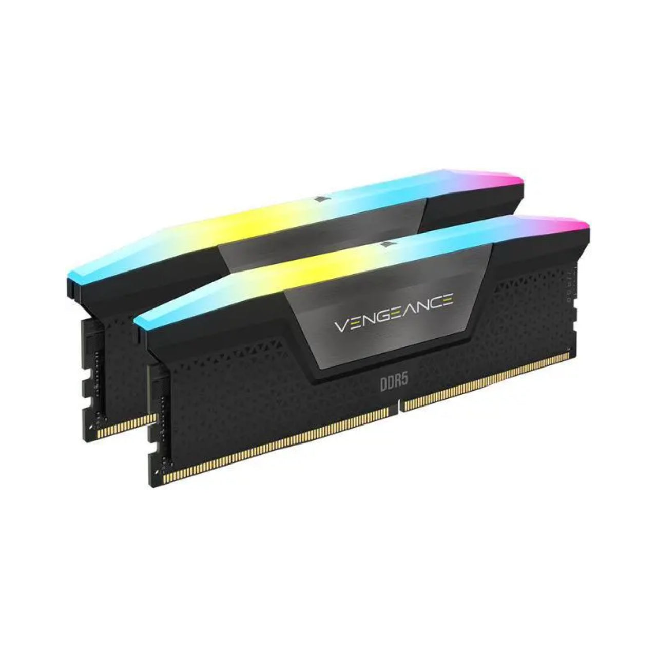 Corsair VENGEANCE RGB 32GB Kit (2x16GB) DDR5 6400 CL36  UDIMM Desktop Memory Black - CMH32GX5M2B6400C36