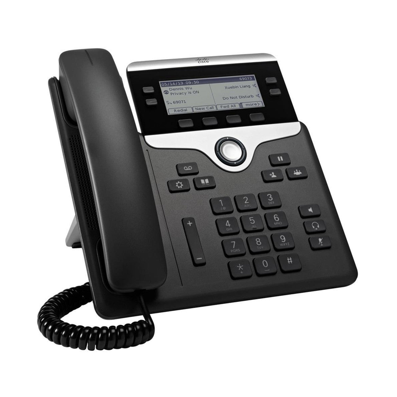 Cisco Remanufactured IP Business Phone 7841, 3.5-Inch Grayscale Display, Class 1 PoE, 4 SIP Registrations, 1-Year Limited Hardware Warranty - CP-7841-3PCC-K9-RF