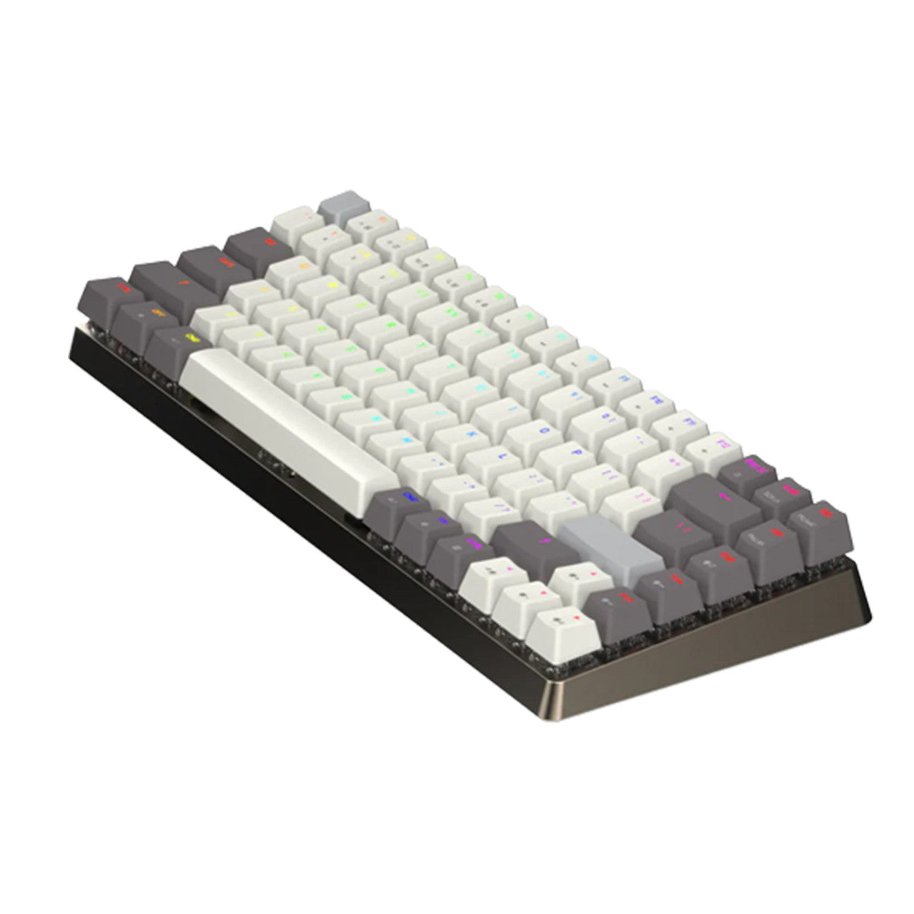 Azio CRG2G104 Cascade Wireless Backlit Mechanical Keyboard, Gateron Brown Switch, Bronze Base, Beige KC - Galaxy Light