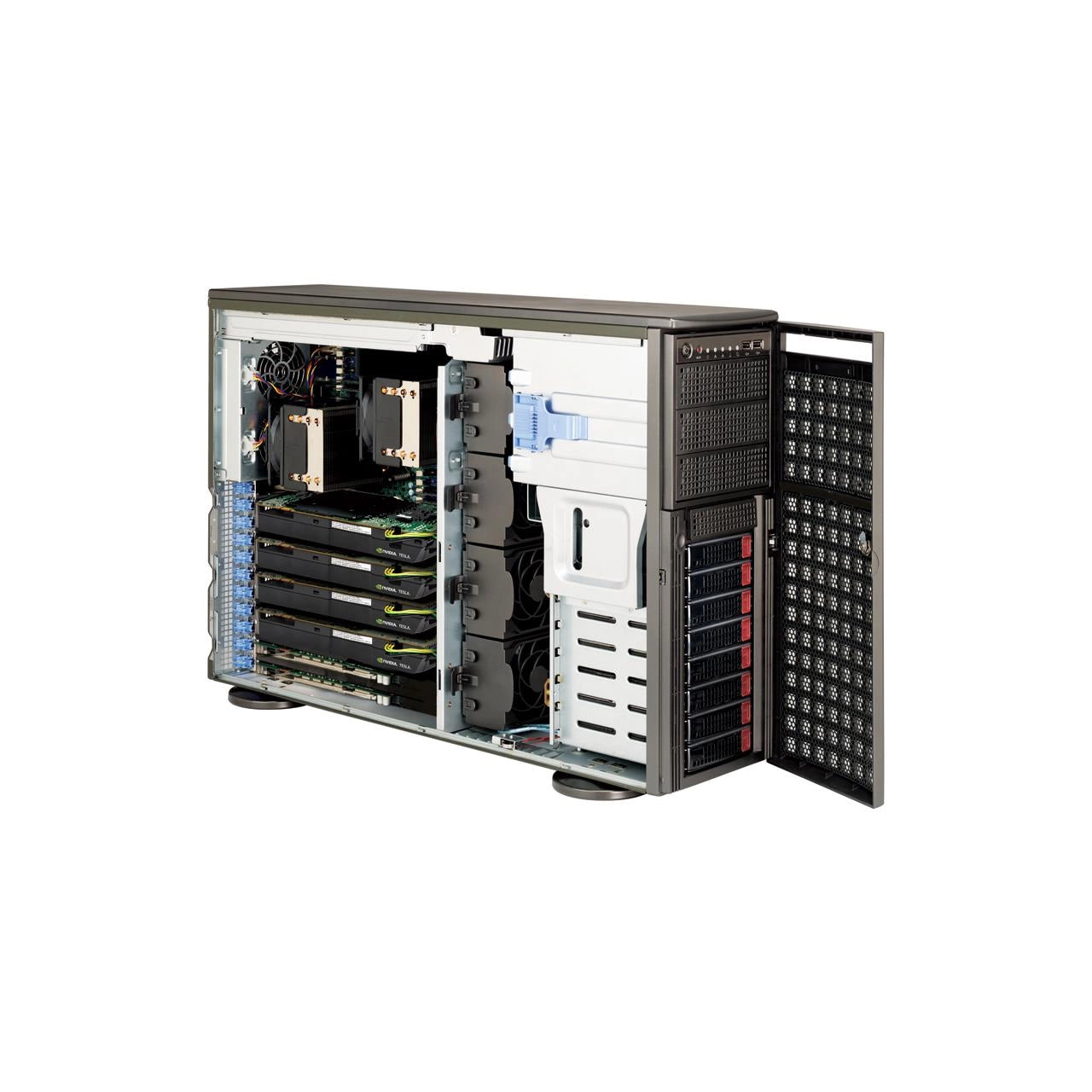Supermicro 4U Server Chassis | 8x 3.5" SAS/SATA Hot-Swap Bays | 2000W PSU | CSE-747BTQ-R2K04B
