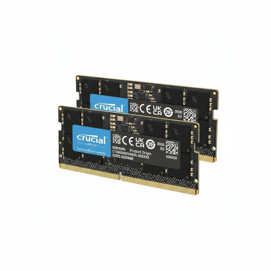 Crucial RAM 16GB Kit (2x8GB) DDR5 4800MHz CL40 SODIMM Laptop Memory CT2K8G48C40S5