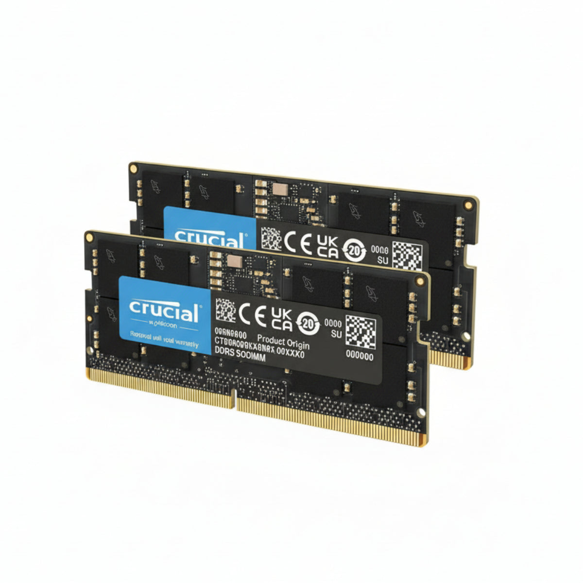 Crucial RAM 16GB Kit (2x8GB) DDR5 5600MHz (5200MHz or 4800MHz) SODIMM Laptop Memory CT2K8G56C46S5