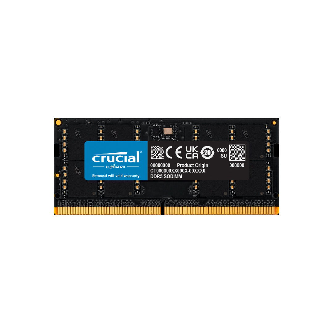 Crucial 32GB DDR5 5200 SODIMM Laptop Memory - CT32G52C42S5