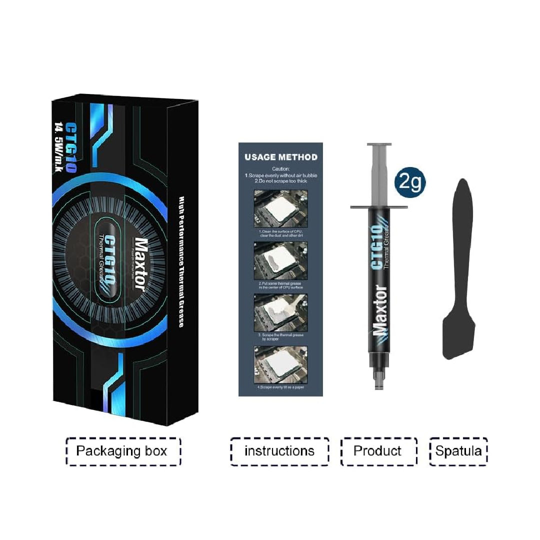 Maxtor CTG10E Thermal Paste | 14.5 W/mK Carbon | 2g & 4g