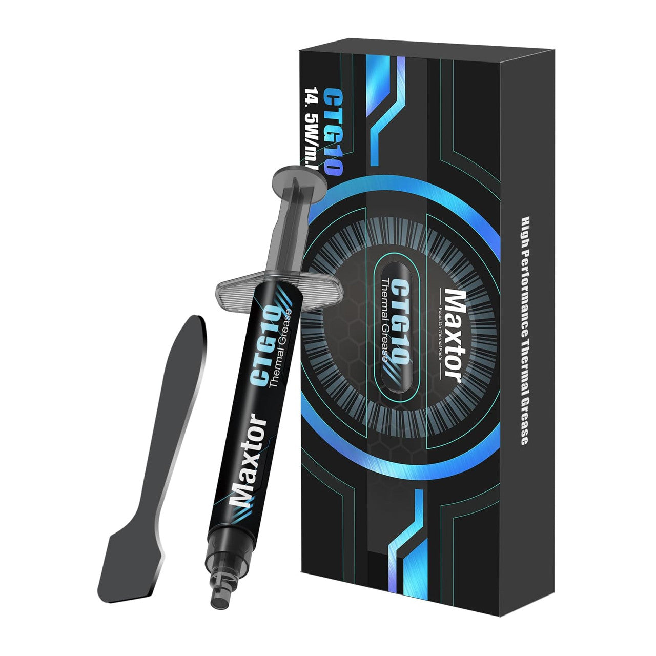 Maxtor Thermal Compound Paste for IC/Processor/CPU/GPU/All Coolers, 14.5W/m.k Carbon Based High Performance CTG10E-2g