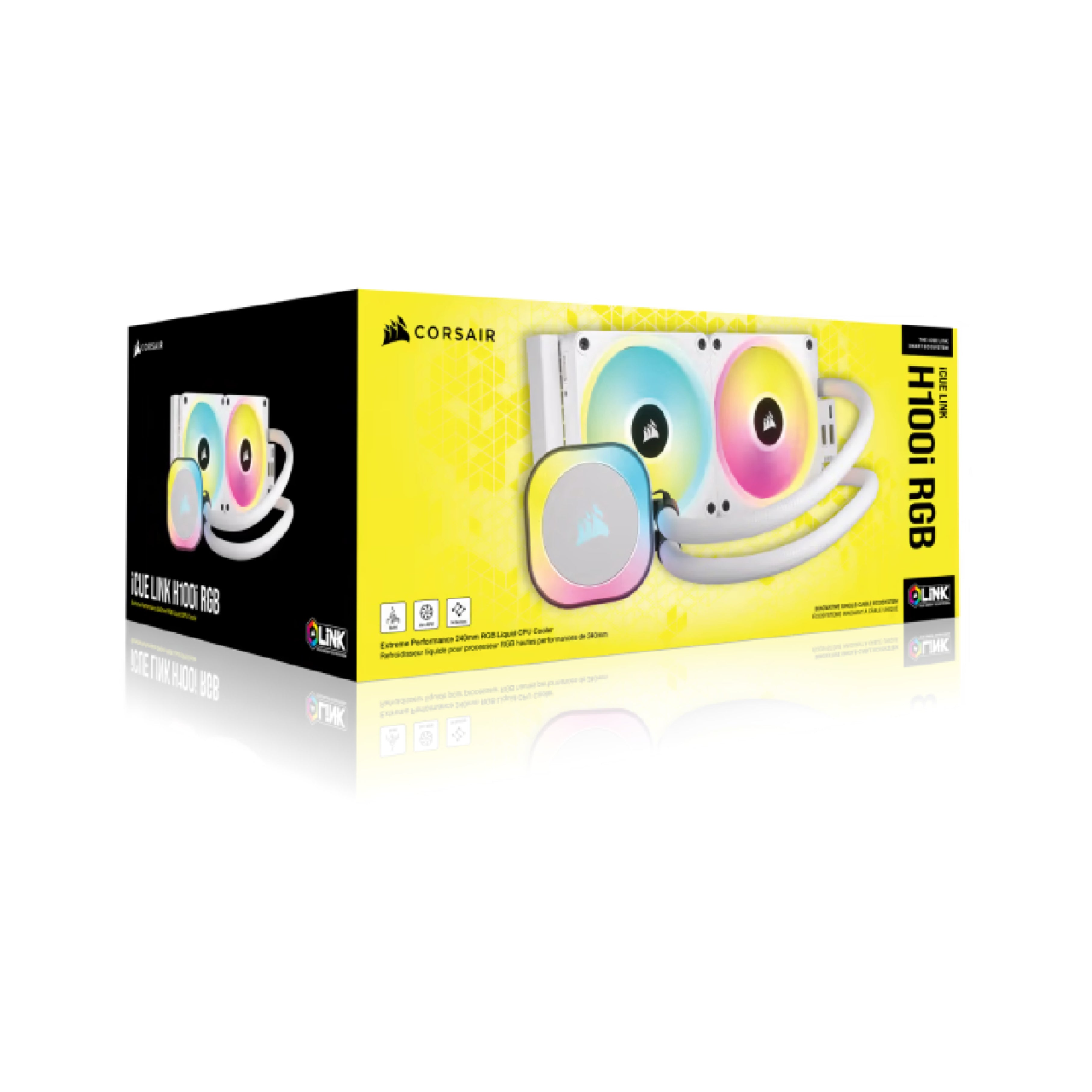 Corsair iCUE Link H100i Liquid CPU Cooler 240mm AIO White - CW-9061005-WW