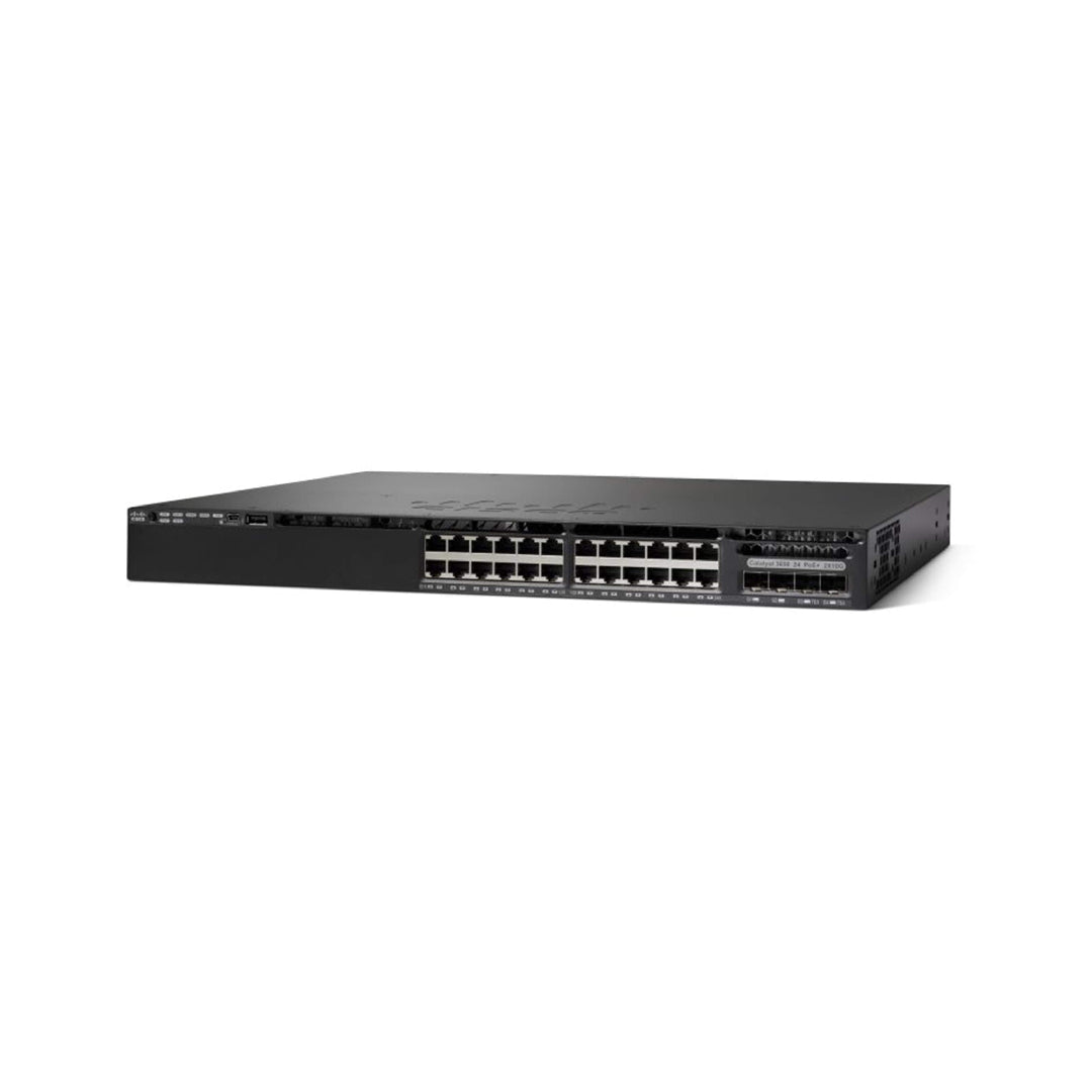 Cisco Catalyst 2960L-SM-24PQ Network Switch, 24 Gigabit Ethernet PoE+ Ports, 195W PoE Budget, 4 10G SFP+ Uplink Ports, Fanless Operation, Enhanced Limited Lifetime Warranty WS-C2960L-SM-24PQ