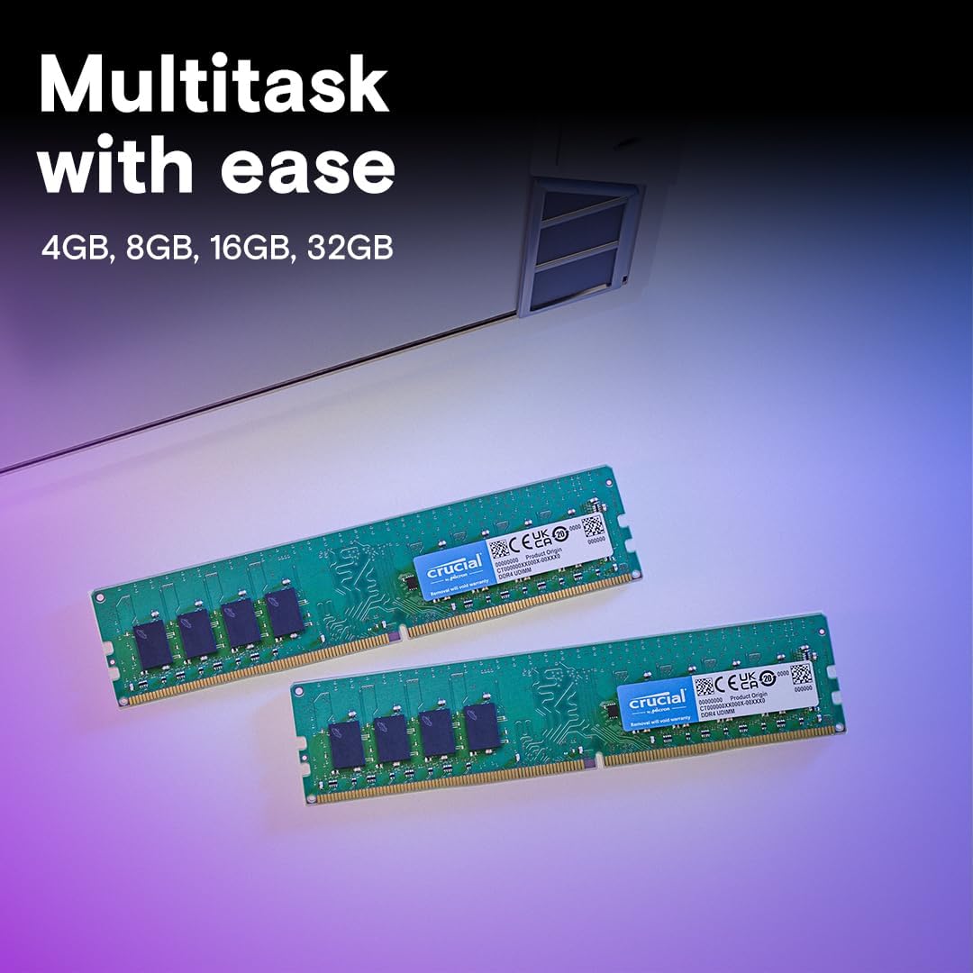 Crucial 8GB DDR4-3200 UDIMM CL22 Desktop Memory - CT8G4DFRA32A