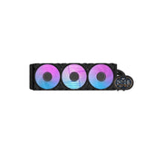 darkFlash DH360D 360mm AIO Liquid CPU Cooler with Display & ARGB PWM Fans, Black - DF-DH360D-BK