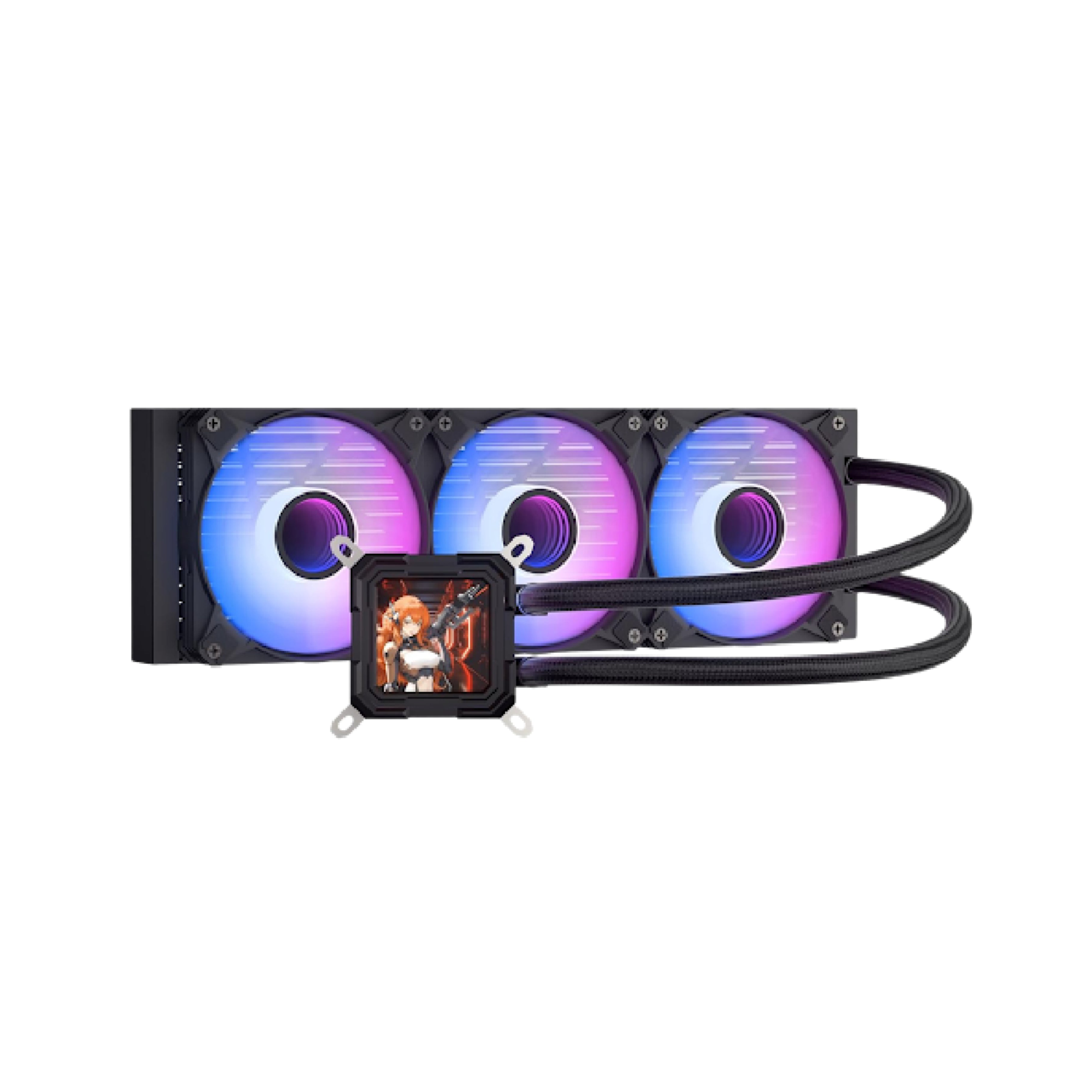 DarkFlash Liquid CPU Cooler LCD Screen ARGB  Black - DF-DV360S-BK