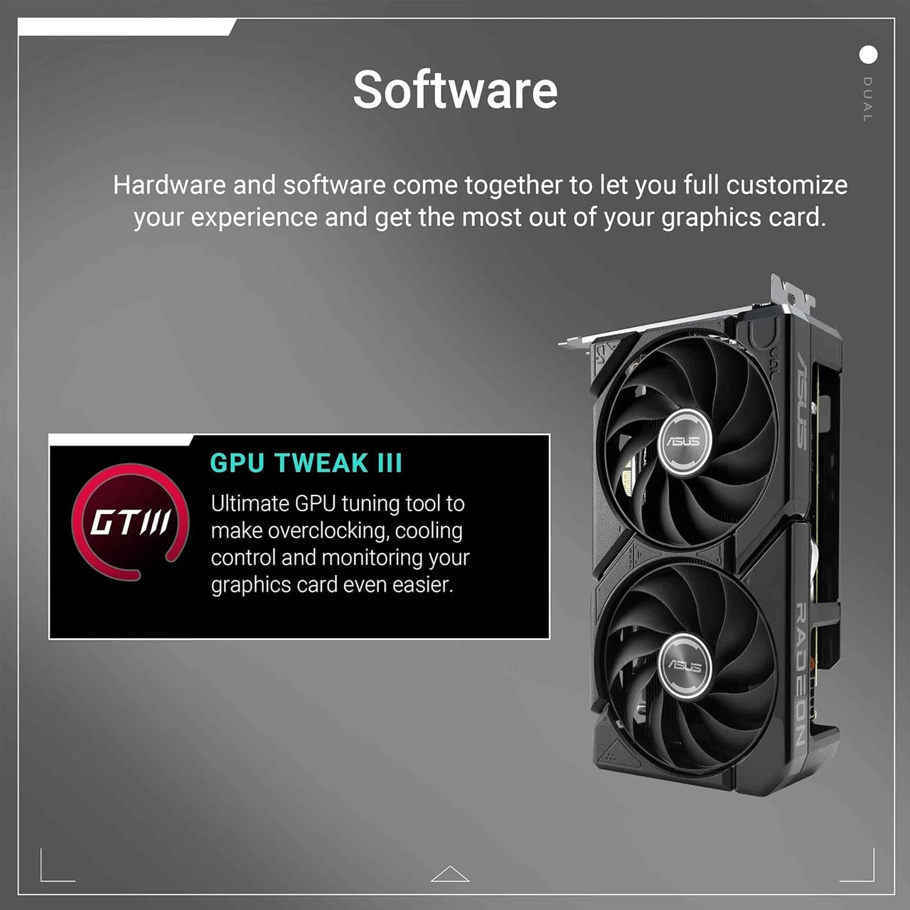 ASUS Dual Radeon RX 9060 XT 16GB GDDR6 PCIe 5.0 Graphics Card