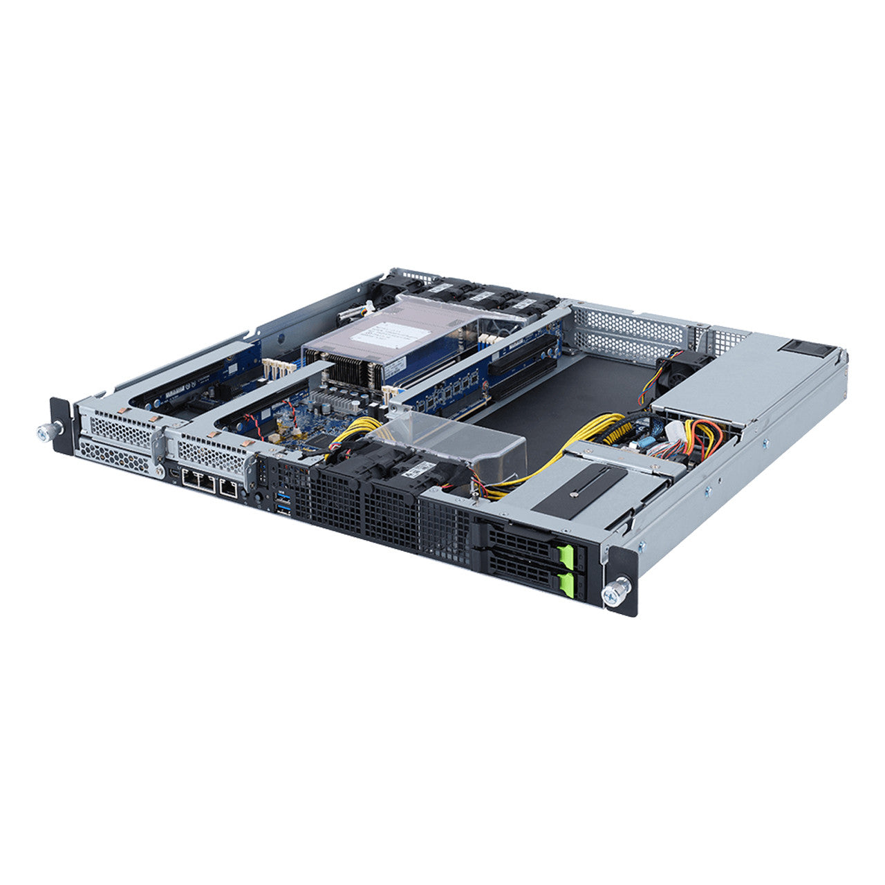 Gigabyte NVIDIA-Certified 1U Edge Server - AMD EPYC 7003, UP 2 x PCIe Gen4 GPUs E152-ZE0 Rev. A00