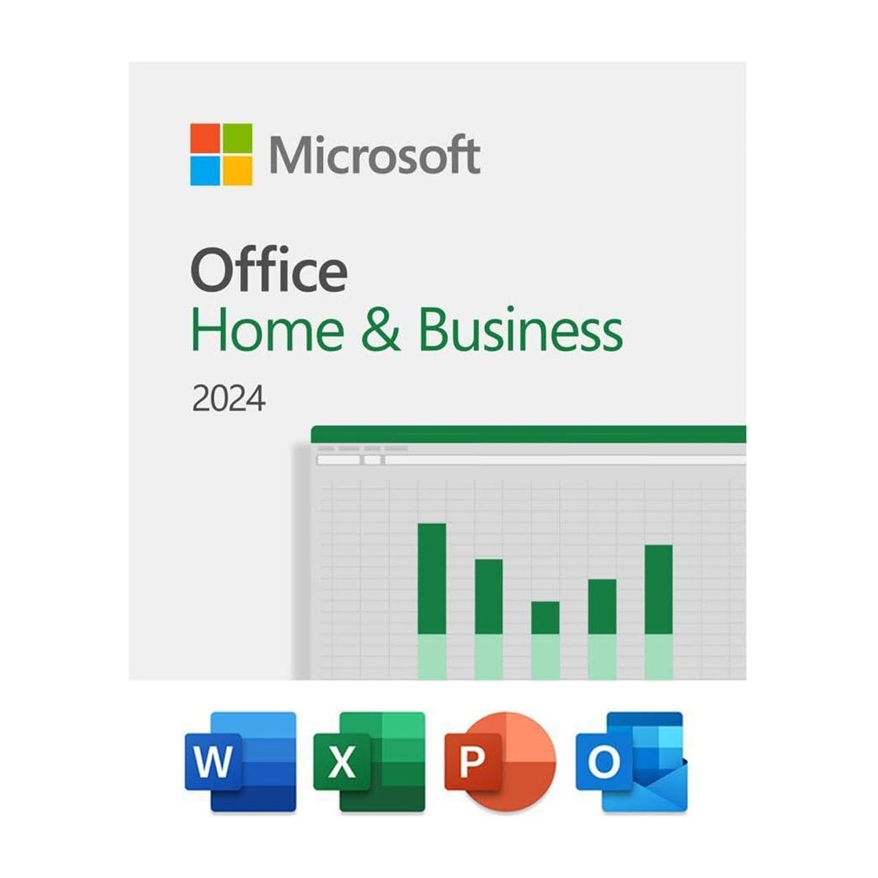 Microsoft Office Home & Business 2024 | One time purchase, 1 Device | Windows 10/11, Mac - Key Card EP2-06638