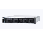 QNAP ES2486DC 24-Bay 128G Active Dual Controller ZFS Nas/Iscsi/Ip-San. 3U, Sas 12G/40Gbe-Ready