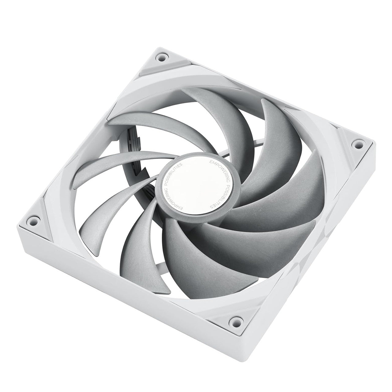 TRYX ROTA Pro 120 mm | 2250 RPM | Minimal Noise High Speed PWM Fan 4-Pin Case Fan (White) - F-R120P-NN1M-G0W