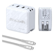 AverMedia Core Go Portable Charger Steam Deck Dock, Fast Charging USB C Hub, Compatible w/ iPhone, iPad, Laptop, PC Gaming (WHITE) GC313WHITE