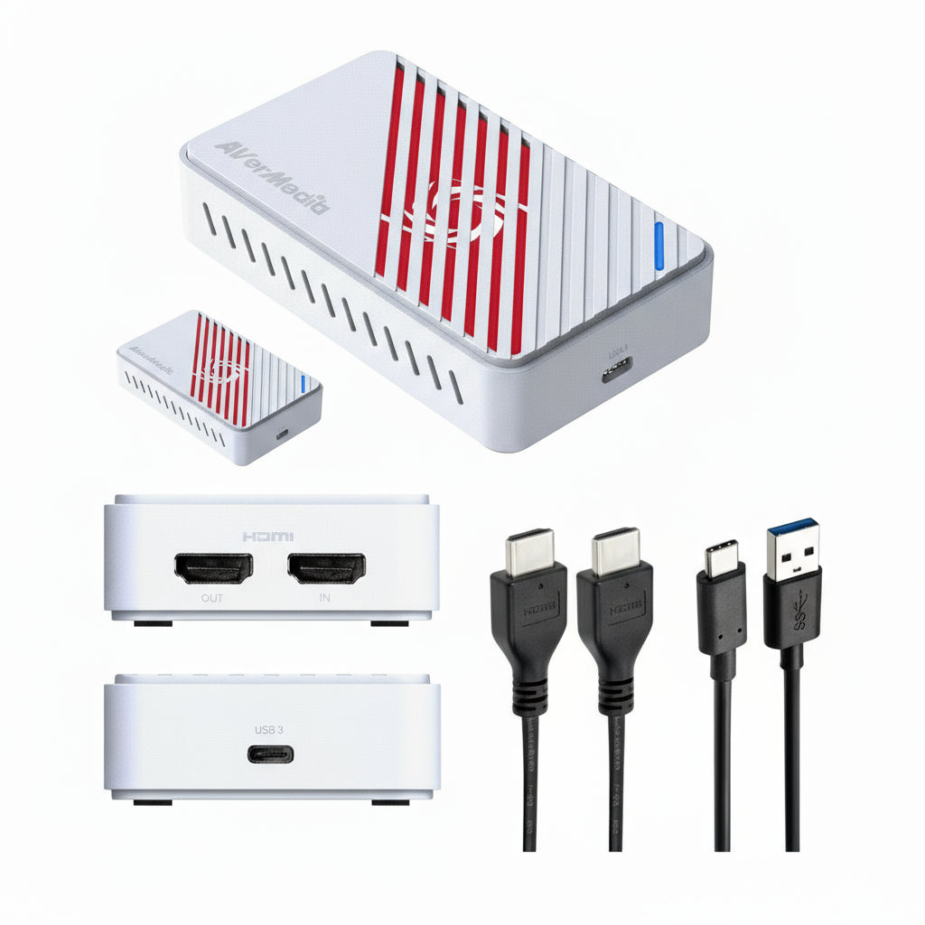 AVerMedia Live Gamer Ultra S White 4K HDMI Capture Card, USB Game Capture Card for Streaming and Recording GC553Pro